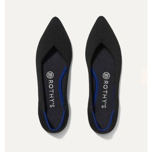 ROTHY’S Black The Point Flats Size 8.5